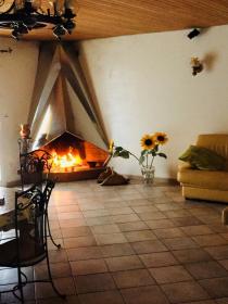 Maison de plein pied avec vue dominante sur la vallée