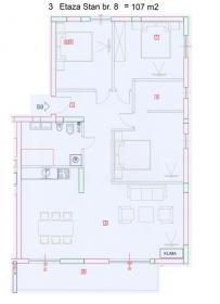 Appartement neuf à vendre 107 m2 à Budva Monténégro