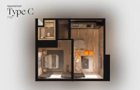 Proposé à la vente à Aal'ya resort en construction appartement 70 m2