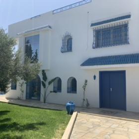 Villa au milieu des oliviers avec vue sur mer