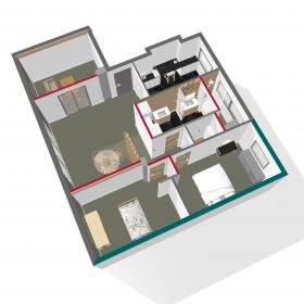 A vendre appartement de 4 pieces dans résidence sécurisé