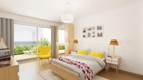 Appartement rez-de-jardin avec vue panoramique mer et ciel
